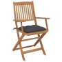 Sillas de jardín plegables 6 uds y cojines madera maciza acacia de , Sillas de jardín - Ref: Foro24-3065476, Precio: 353,99 €...