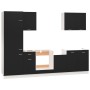 Juego de muebles de cocina 7 piezas madera de ingeniería negro de , Armarios de cocina - Ref: Foro24-3067632, Precio: 479,31 ...