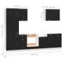 Juego de muebles de cocina 7 piezas madera de ingeniería negro de , Armarios de cocina - Ref: Foro24-3067632, Precio: 479,31 ...