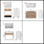 Juego de muebles de cocina 7 piezas madera de ingeniería negro de , Armarios de cocina - Ref: Foro24-3067632, Precio: 479,31 ...