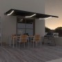 Toldo automático LED sensor de viento gris antracita 600x350 cm de , Toldos - Ref: Foro24-3069254, Precio: 948,25 €, Descuent...