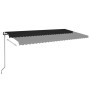 Toldo automático LED sensor de viento gris antracita 600x350 cm de , Toldos - Ref: Foro24-3069254, Precio: 948,25 €, Descuent...