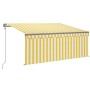 Toldo retráctil automático con persiana amarillo 3,5x2,5 m de , Toldos - Ref: Foro24-3069408, Precio: 427,24 €, Descuento: %