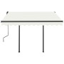 Toldo automático con LED sensor de viento color crema 3,5x2,5 m de , Toldos - Ref: Foro24-3070132, Precio: 622,12 €, Descuent...