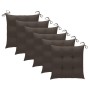 Sillas Batavia 6 unidades madera maciza de teca con cojines de , Sillas de jardín - Ref: Foro24-3073345, Precio: 759,98 €, De...