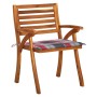 Sillas de jardín 8 uds madera maciza de teca con cojines de , Sillas de jardín - Ref: Foro24-3075214, Precio: 760,64 €, Descu...