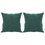 Sofá de 2 plazas con cojines terciopelo verde oscuro 120 cm de , Sofás - Ref: Foro24-3200937, Precio: 282,38 €, Descuento: %