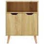 Aparador de madera de ingeniería roble Sonoma 60x30x72 cm de vidaXL, Aparadores - Ref: Foro24-326825, Precio: 80,63 €, Descue...