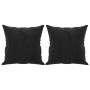 Sofá de 2 plazas con cojines terciopelo negro 120 cm de , Sofás - Ref: Foro24-3200940, Precio: 271,06 €, Descuento: %