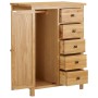 Armario de madera maciza de roble 76x52x105 cm de , Armarios roperos - Ref: Foro24-289199, Precio: 394,22 €, Descuento: %
