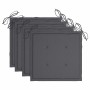 Sillas de jardín 4 unidades con cojines madera maciza teca de , Sillas de jardín - Ref: Foro24-3078554, Precio: 539,91 €, Des...