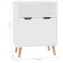 Aparador de madera de ingeniería blanco 60x30x72 cm de vidaXL, Aparadores - Ref: Foro24-326822, Precio: 83,83 €, Descuento: %