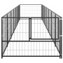 Perrera acero 7 m² negra de , Casetas y cercados para perros - Ref: Foro24-3082097, Precio: 301,67 €, Descuento: %