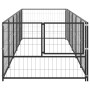 Perrera acero 5 m² negra de , Casetas y cercados para perros - Ref: Foro24-3082095, Precio: 234,32 €, Descuento: %