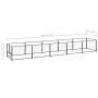 Perrera acero 5 m² negra de , Casetas y cercados para perros - Ref: Foro24-3082095, Precio: 234,32 €, Descuento: %