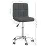 Silla de comedor giratoria tela gris oscuro de , Sillas de comedor - Ref: Foro24-3087532, Precio: 84,06 €, Descuento: %
