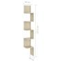 Estantería esquina pared madera roble ahumado 20x20x127,5 cm de , Estantes y estanterías - Ref: Foro24-807280, Precio: 31,12 ...