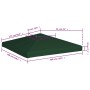 Toldo de cenador 310 g/m² 3x3 m verde de , Cubiertas para carpas y cenadores - Ref: Foro24-44779, Precio: 44,56 €, Descuento: %