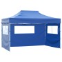 Carpa pleglable con 3 paredes 3x4,5 m azul de , Carpas y cenadores - Ref: Foro24-44971, Precio: 164,98 €, Descuento: %