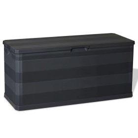 Caja de almacenamiento de jardín negra 117x45x56 cm de , Cajas de almacenaje para exteriores - Ref: Foro24-43708, Precio: 64,...