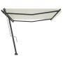 Toldo de pie automático crema 500x300 cm de , Toldos - Ref: Foro24-3069787, Precio: 610,65 €, Descuento: %