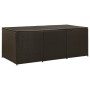 Caja de almacenaje jardín ratán sintético marrón 180x90x70 cm de , Cajas de almacenaje para exteriores - Ref: Foro24-46478, P...