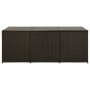 Caja de almacenaje jardín ratán sintético marrón 180x90x70 cm de , Cajas de almacenaje para exteriores - Ref: Foro24-46478, P...