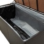 Caja de almacenaje jardín ratán sintético marrón 180x90x70 cm de , Cajas de almacenaje para exteriores - Ref: Foro24-46478, P...