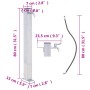Fuente de agua para jardín acero inoxidable cuadrada 80 cm de , Sistemas de riego - Ref: Foro24-364498, Precio: 44,09 €, Desc...