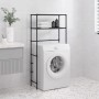 Estantería 2 niveles sobre lavadora hierro negro 69x28x143 cm de , Toalleros - Ref: Foro24-343131, Precio: 27,83 €, Descuento: %