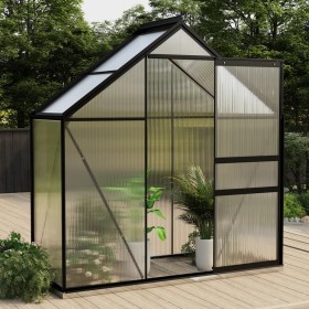 Invernadero de aluminio gris antracita 1,33 m² de , Invernaderos - Ref: Foro24-312064, Precio: 273,48 €, Descuento: %