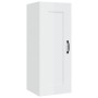 Armario colgante madera de ingeniería blanco brillo 35x34x90 cm de , Taquillas y armarios de almacenamiento - Ref: Foro24-812...