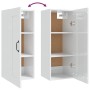 Armario colgante madera de ingeniería blanco brillo 35x34x90 cm de , Taquillas y armarios de almacenamiento - Ref: Foro24-812...