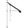 Toldo manual retráctil naranja y marrón 300 cm de , Toldos - Ref: Foro24-145838, Precio: 86,60 €, Descuento: %