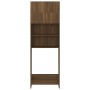 Armario de lavadora marrón roble 64x25,5x190 cm de , Accesorios para lavadoras y secadoras - Ref: Foro24-815071, Precio: 92,1...