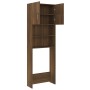 Armario de lavadora marrón roble 64x25,5x190 cm de , Accesorios para lavadoras y secadoras - Ref: Foro24-815071, Precio: 92,1...