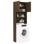 Armario de lavadora marrón roble 64x25,5x190 cm de , Accesorios para lavadoras y secadoras - Ref: Foro24-815071, Precio: 92,1...