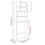 Armario de lavadora marrón roble 64x25,5x190 cm de , Accesorios para lavadoras y secadoras - Ref: Foro24-815071, Precio: 92,1...