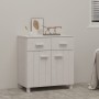 Aparador HAMAR madera maciza de pino blanca 79x40x80 cm de , Aparadores - Ref: Foro24-340437, Precio: 109,42 €, Descuento: %
