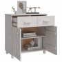 Aparador HAMAR madera maciza de pino blanca 79x40x80 cm de , Aparadores - Ref: Foro24-340437, Precio: 109,42 €, Descuento: %