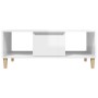 Mesa de centro madera contrachapada blanco brillo 90x50x36,5 cm de , Mesas de centro - Ref: Foro24-821062, Precio: 49,21 €, D...