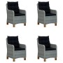Juego de comedor para jardín de 5 piezas gris claro de vidaXL, Conjuntos de jardín - Ref: Foro24-3068791, Precio: 702,11 €, D...