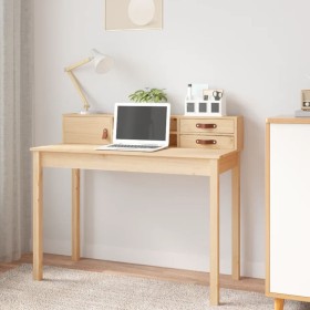 Escritorio de madera maciza de pino 110x50x93 cm de , Escritorios - Ref: Foro24-823529, Precio: 94,09 €, Descuento: %