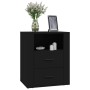 Mesita de noche madera contrachapada negro 50x36x60 cm de , Mesitas de noche - Ref: Foro24-816729, Precio: 76,59 €, Descuento: %