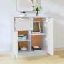 Aparador de madera contrachapada blanco 60x30x70 cm de , Aparadores - Ref: Foro24-811106, Precio: 82,55 €, Descuento: %