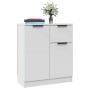 Aparador de madera contrachapada blanco 60x30x70 cm de , Aparadores - Ref: Foro24-811106, Precio: 82,55 €, Descuento: %