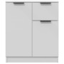 Aparador de madera contrachapada blanco 60x30x70 cm de , Aparadores - Ref: Foro24-811106, Precio: 82,55 €, Descuento: %