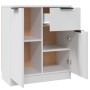 Aparador de madera contrachapada blanco 60x30x70 cm de , Aparadores - Ref: Foro24-811106, Precio: 82,55 €, Descuento: %