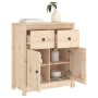 Aparador de madera maciza de pino 70x35x80 cm de , Aparadores - Ref: Foro24-813749, Precio: 106,06 €, Descuento: %