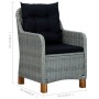 Juego de comedor para jardín de 5 piezas gris claro de vidaXL, Conjuntos de jardín - Ref: Foro24-3068791, Precio: 702,11 €, D...